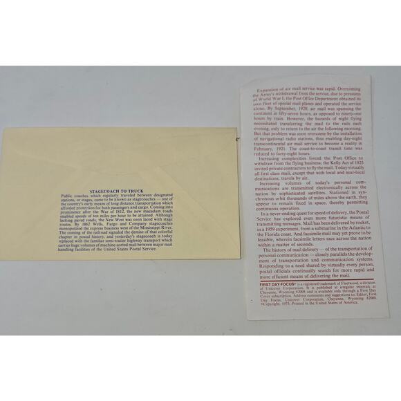 Bicentennial of America's Postal Service First Run Envelope Set of 18 Stamps - Picture 5 of 16